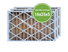 Load image into Gallery viewer, Honeywell sixteen by twenty five by five box filter three pack
