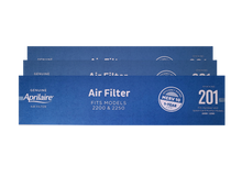 Load image into Gallery viewer, Aprilaire two hundred and one air cleaner filter three pack
