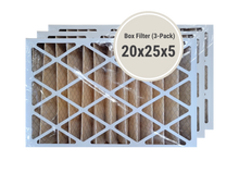 Load image into Gallery viewer, Honeywell twenty by twenty five by five box filter three pack
